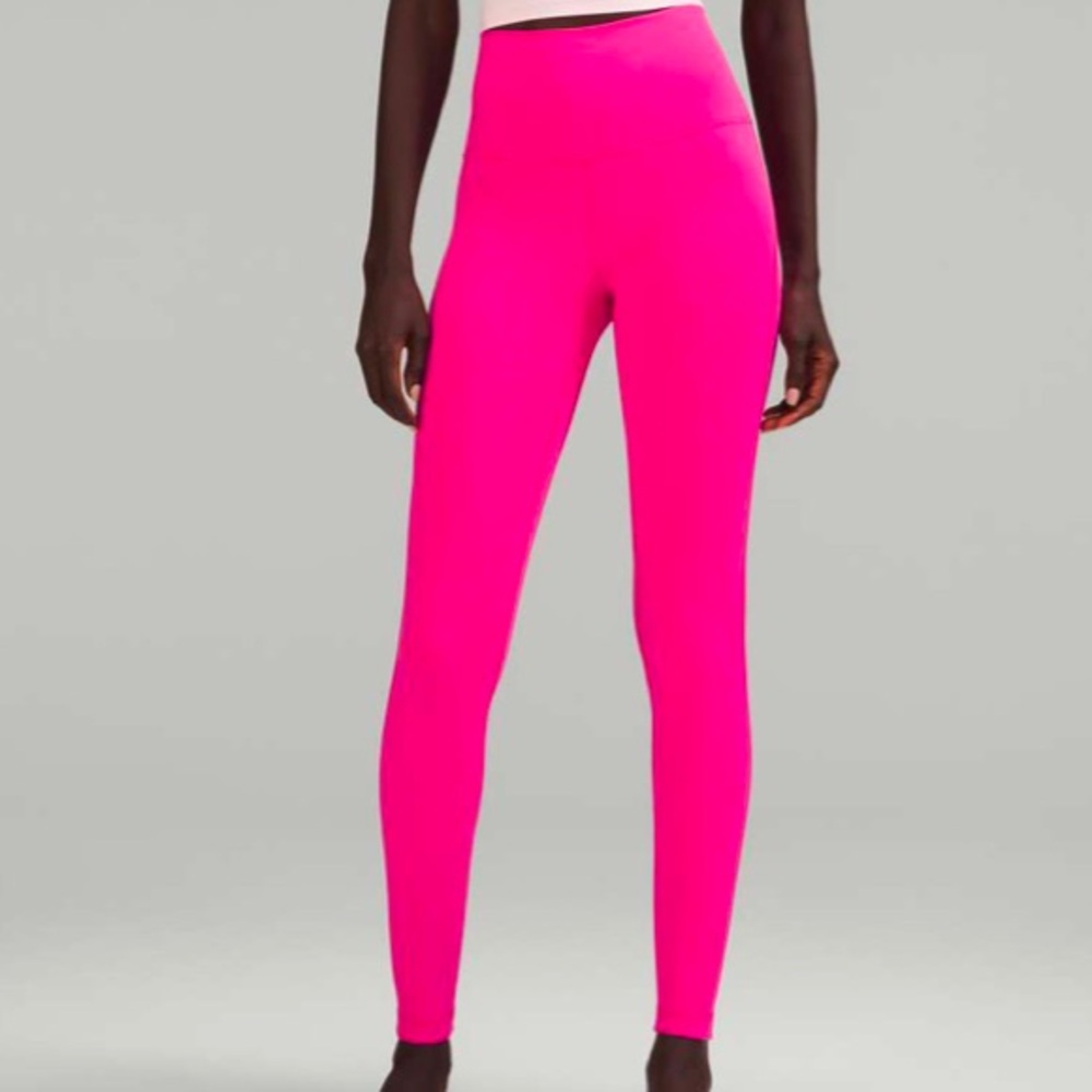 Lululemon Align High-Rise Pant 28" Sonic Pink Size 4 Double Lined